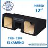 12" Dual Ported Solo Baric Sub Box for El Camino 1978-1987 12" Subwoofer Enclosure Speaker Box Ground Shaker Stereo Subwoofer Box Speaker Enclosure Car Audio Home Audio Ground-Shaker view 2