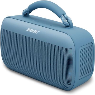 Bose SoundLink Max Portable Speaker, Large IP67 Waterproof Bluetooth Speaker, Up to 20 Hours of Playtime, USB-C, Built-in 3.5mm AUX Input, Blue Dusk (Renewed)