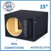30HZ Reinforced Competition Single Ported Sub Box Sub Woofer Enclosure Speaker Box Car Audio Subwoofer Ground Shaker Box Ground-Shaker (Black, 15") view 2