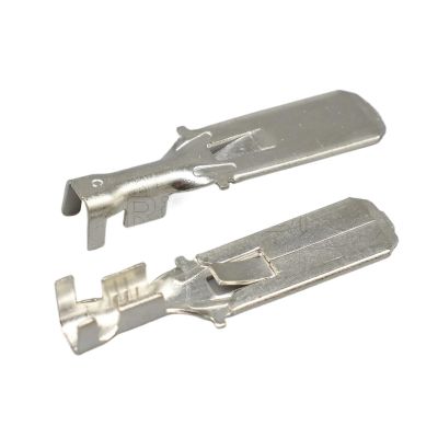 50-500Pcs 9.5mm Splices Wire Terminal Crimp Terminal Auto Electrical Tined Terminal Fit Compatible Connector DJ612-9.5x1.2C(50Pcs)