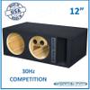 30HZ Competition Vented Sub Box Dual Ported Subwoofer Enclosure Vented Speaker Box Car Audio (12") view 2