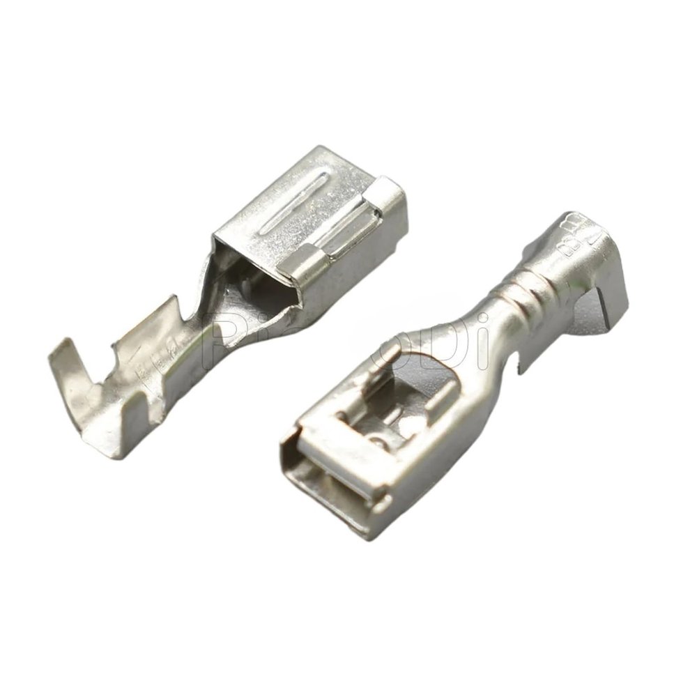 100 Pcs 4.8mm DJ621-4.8 * 0.8B Automotive Wire Connector Splice Terminal Socket Fuse Box Cable Harness Female Crimp Pins