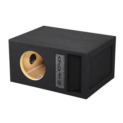 30HZ Reinforced Competition Single Ported Sub Box Sub Woofer Enclosure Speaker Box Car Audio Subwoofer Ground Shaker Box Ground-Shaker (Black, 8")