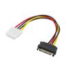 ACGTUY PC Computer 4Pin IDE Molex Female to 15Pin SATA Male F/M Adapter Power Cable Cord 20cm 18AWG view 1