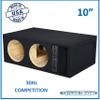 30-Hz Dual Competition PORTED SUB Box Speaker Box CAR Audio SUBWOOFER Enclosure Ground Shaker Vented Stereo System (Black, 10") view 2