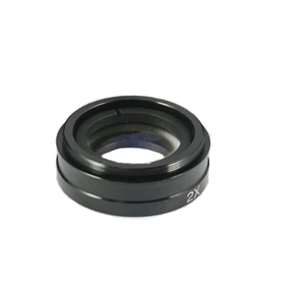 JOEBO Microscope Kit 0.5X/ 2.0X Monocular Auxiliary Objective for CCD Microsope Video Camera 180X 300X 120X C-Mount Lens Microscope Lens Adapters(2.0X)