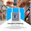 KENRONE Fingerprint Padlock, Portable USB Charging with Reset Key, Smart Padlock Quick Unlock, Waterproof and Rustproof, Padlocks for School Locker, Warehouses, Gym, Homes, Office Cabinets view 2