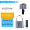 KENRONE Fingerprint Padlock, Portable USB Charging with Reset Key, Smart Padlock Quick Unlock, Waterproof and Rustproof, Padlocks for School Locker, Warehouses, Gym, Homes, Office Cabinets view 3