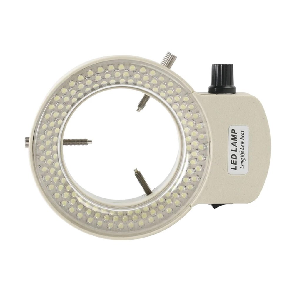 6500K 144 LED Ring Light for Industrial Video Stereo Microscope Camera 1080P HDMI VGA USB Camera 110V 220V(Plug-01)