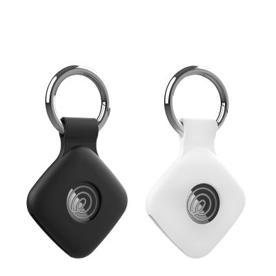 2 Pack Case for Tile by Life360 Mate (2024) / Tile Mate 2022 with Keychain,Anti-Scratch Finder Protective Cover for Keys, Bags, Pets Collar Tag Accessories,Shockproof & Dustproof (Black+White)