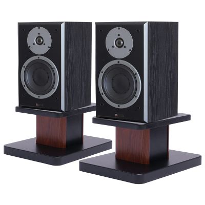2pcs Desktop Speaker Holder, Studio Monitor Stand with Anti-Slip Pads, Computer Gaming Desk Speaker Rack for Home Theaters, Bistro, Library