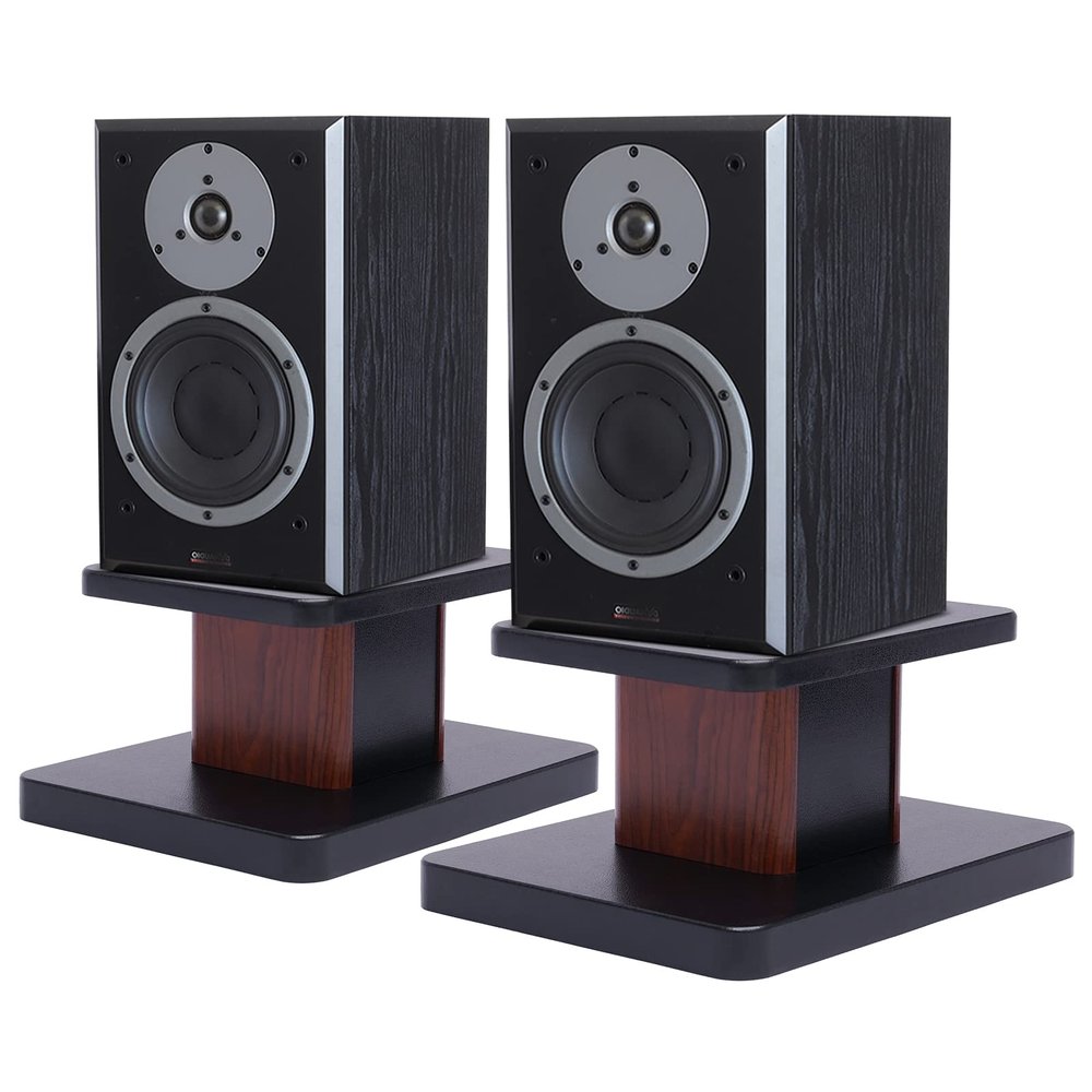 2pcs Desktop Speaker Holder, Studio Monitor Stand with Anti-Slip Pads, Computer Gaming Desk Speaker Rack for Home Theaters, Bistro, Library