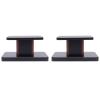 2pcs Desktop Speaker Holder, Studio Monitor Stand with Anti-Slip Pads, Computer Gaming Desk Speaker Rack for Home Theaters, Bistro, Library view 3