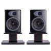 2pcs Desktop Speaker Holder, Studio Monitor Stand with Anti-Slip Pads, Computer Gaming Desk Speaker Rack for Home Theaters, Bistro, Library view 4