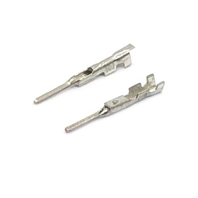 50 Pcs Crimp Terminal 0.4 MM Splice Pins H62 Brass Tinned Automotive Connector Socket Terminal DJ612-F0.4A G561