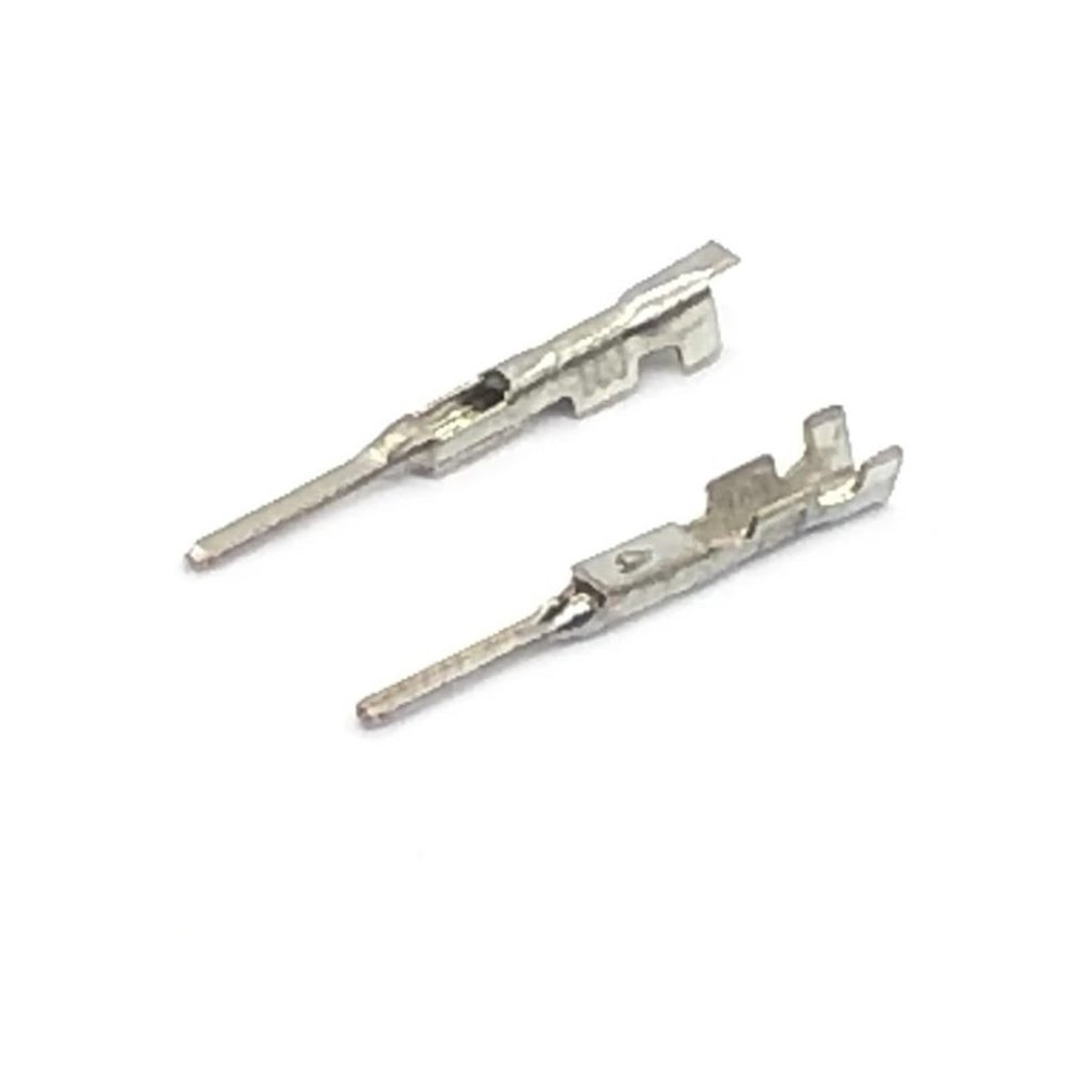 50 Pcs Crimp Terminal 0.4 MM Splice Pins H62 Brass Tinned Automotive Connector Socket Terminal DJ612-F0.4A G561