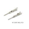 50 Pcs Crimp Terminal 0.4 MM Splice Pins H62 Brass Tinned Automotive Connector Socket Terminal DJ612-F0.4A G561 view 2