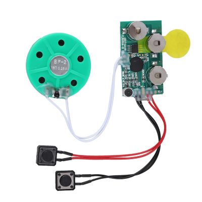 Voice Greeting Card, 4mins DIY Recordable Voice Module Greeting Card Chip, Reusable Record Music or Sound, Music Sound Voice Recording Player Chip Module for DIY Cards/Toys