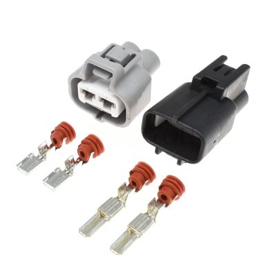 1 Set Sum1tomo 2 Pin Male Female Hydraulic Motor p/Lug Waterprof Auto Connector 6188-0259 6189-0425(Male Female Set)