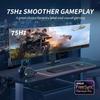 BINFC YOGAES 49 Inch Wide Dual QHD (5120x1440) IPS Surface Game Display, 49 Inch montior. HDR 400, Hidden Inside, USB-C, VESA100*100mm, Tilt Height Adjustment Possible, G-Sync (144hz) view 2