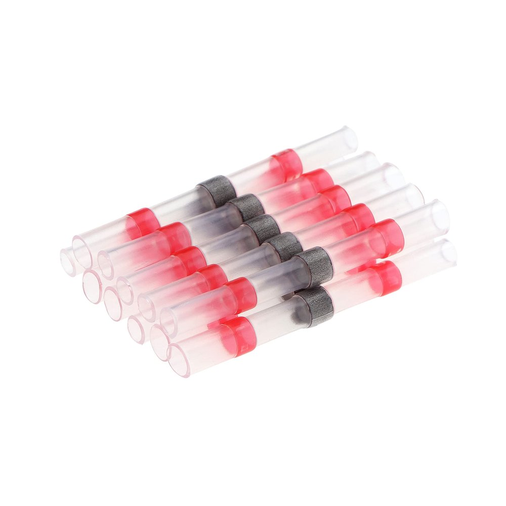 10/50PCS Thermal Shrinkage Electrical Car Wires Connector Solder Extrusion Terminals Block Cable Termination Wireway Clamping(9,10pcs)