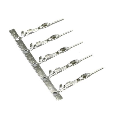 50-500Pcs Auto Female Male Crimp Pins Loose Wire Terminal 1123343-1 Fit Compatible Amp Connector 1376352-1 DJ624B-0.6A/DJ611S-0.7S(Male Terminal,Package 50pcs)