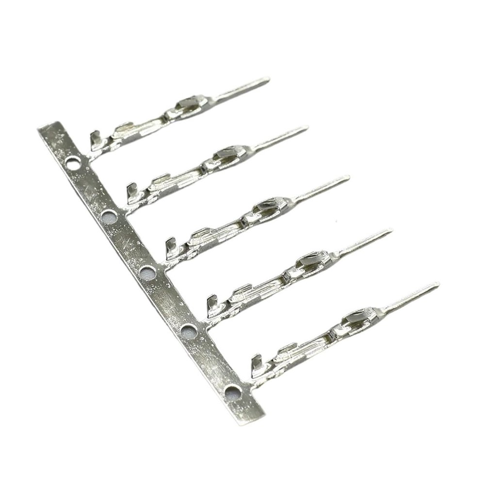 50-500Pcs Auto Female Male Crimp Pins Loose Wire Terminal 1123343-1 Fit Compatible Amp Connector 1376352-1 DJ624B-0.6A/DJ611S-0.7S(Male Terminal,Package 50pcs)