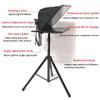 Mavdecll 22 Inch Large Teleprompter for Computer Laptop, Professional Video Camera Tablet Prompter with Beamsplitter Glass & Aluminum Carry Case, for TIK Tok Live Short Videos Speech view 2