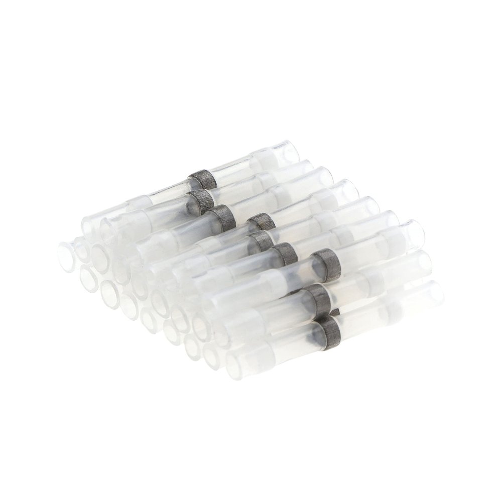 10/50PCS Thermal Shrinkage Electrical Car Wires Connector Solder Extrusion Terminals Block Cable Termination Wireway Clamping(M8,50pcs)