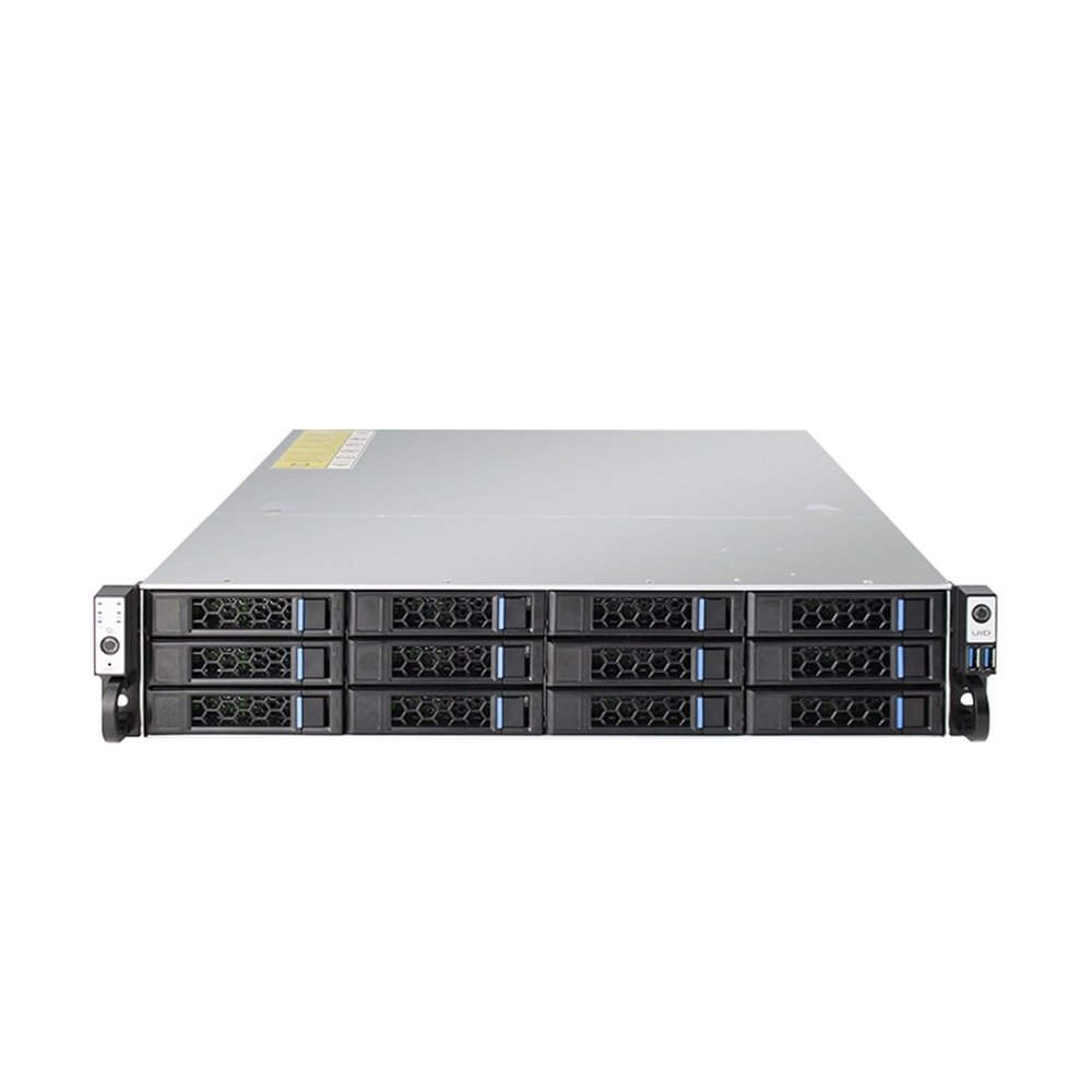 Boartechs 19inch 2U 12 HDD 12bays Hotswap Server Case with 12G SAS HD Backplane with 2xSFF8654 NVME and 3xSFF8643 12GB Interface(560MM with Rails)