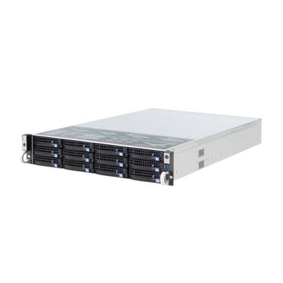 2U 12 Bays hotswap Rack Server case 560mm NVR NAS Server Chassis,Supporting max 12 * 10.5 Board(6GB SAS SGPIO)