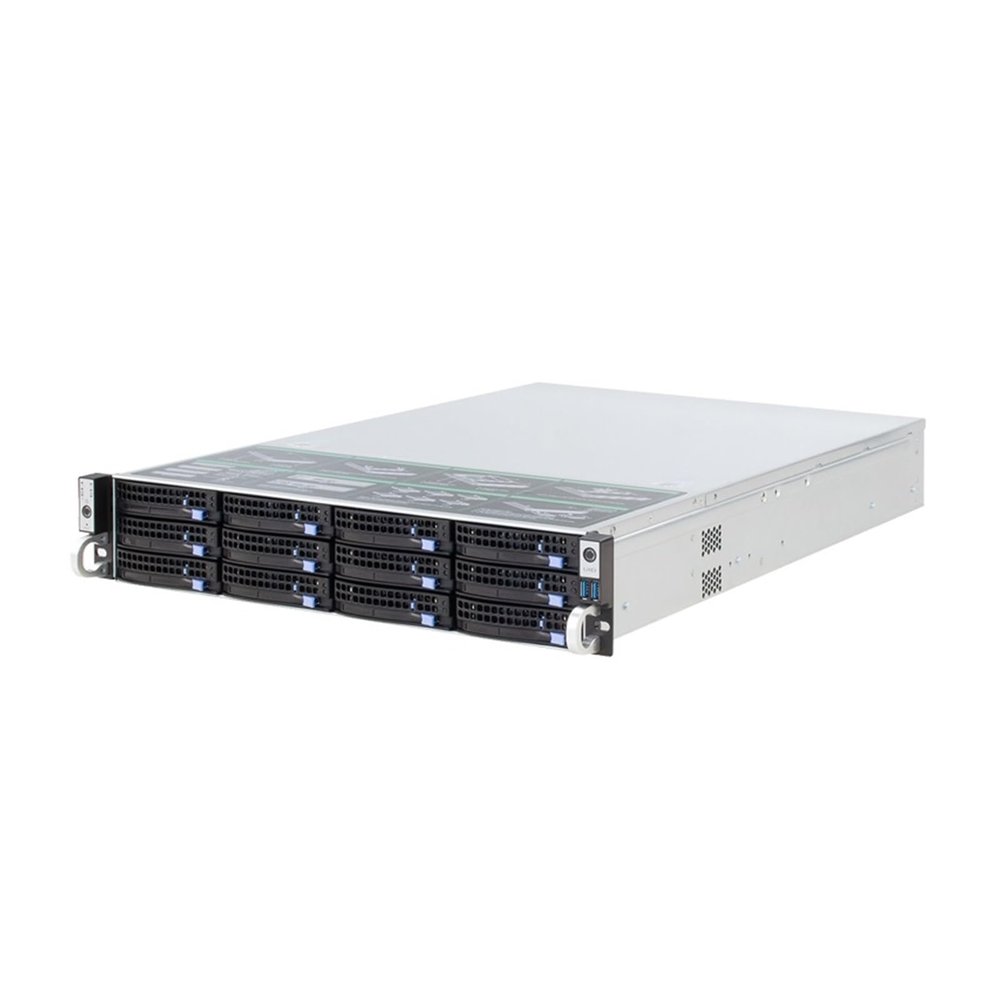 2U 12 Bays hotswap Rack Server case 560mm NVR NAS Server Chassis,Supporting max 12 * 10.5 Board(6GB SAS SGPIO)