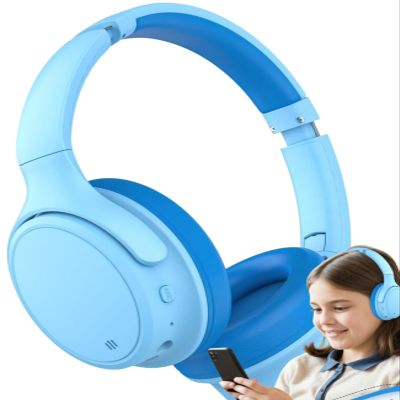 INFURTURE Active Noise Cancelling Headphones, Kids Bluetooth Headphones Wireless Over Ear Headphone, 85/94dB Volume Limited, 50H ANC & 90H Normal Playtime,for Airplane/Train/Auto/idea Gift