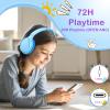 INFURTURE Active Noise Cancelling Headphones, Kids Bluetooth Headphones Wireless Over Ear Headphone, 85/94dB Volume Limited, 50H ANC & 90H Normal Playtime,for Airplane/Train/Auto/idea Gift view 3