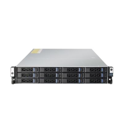 Boartechs 19inch 2U 12 HDD 12bays Hotswap Server Case with 12G SAS HD Backplane with 2xSFF8654 NVME and 3xSFF8643 12GB Interface(650MM with Rails)