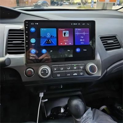 10" HD Car Stereo Radio for Honda Civic 2006-2011 Compatible with Wireless CarPlay & Android Auto, Touch Screen, Bluetooth Audio, FM, SWC, WiFi, Mirror Link, 2+32GB