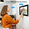 2 Wired Video Intercom System, 7 Inches Video Doorbell HD Camera with Monitor, WiFi Tuya App Remote Intercom Unlock, No Monthly Fees, Video Door Bell Call Phone, for Villa House Office Apartment view 3