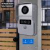 2 Wired Video Intercom System, 7 Inches Video Doorbell HD Camera with Monitor, WiFi Tuya App Remote Intercom Unlock, No Monthly Fees, Video Door Bell Call Phone, for Villa House Office Apartment view 4