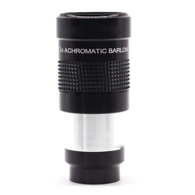 1.25" 2X 3X Barlow Lens Eyepiece Multi-Coated Elements Achromatic Professional Astronomical Telescope(3X)