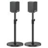 Height Adjustable Speaker Stands for Samsung HW Q990D/Q990F/Q990C/Q930C, Heavy-duty Floor Speaker Stand Only for Samsung Large Speakers with 5"-11" Adjustbale Tray Hold Up to 30lbs WR Cable Management view 1