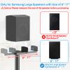 Height Adjustable Speaker Stands for Samsung HW Q990D/Q990F/Q990C/Q930C, Heavy-duty Floor Speaker Stand Only for Samsung Large Speakers with 5"-11" Adjustbale Tray Hold Up to 30lbs WR Cable Management view 3