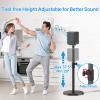 Height Adjustable Speaker Stands for Samsung HW Q990D/Q990F/Q990C/Q930C, Heavy-duty Floor Speaker Stand Only for Samsung Large Speakers with 5"-11" Adjustbale Tray Hold Up to 30lbs WR Cable Management view 4