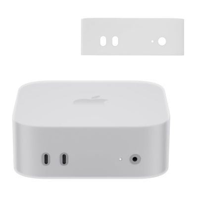 Case for Apple 2024 Mac mini M4 / M4 Pro,NOUKAJU Silicone Protective Cover,Drop-Proof,Scratch-Proof,Shock-Proof,Dust-Proof,Protective Case for Mac mini 2024(Clear-White)