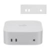 Case for Apple 2024 Mac mini M4 / M4 Pro,NOUKAJU Silicone Protective Cover,Drop-Proof,Scratch-Proof,Shock-Proof,Dust-Proof,Protective Case for Mac mini 2024(Clear-White) view 1