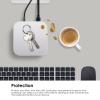 Case for Apple 2024 Mac mini M4 / M4 Pro,NOUKAJU Silicone Protective Cover,Drop-Proof,Scratch-Proof,Shock-Proof,Dust-Proof,Protective Case for Mac mini 2024(Clear-White) view 2