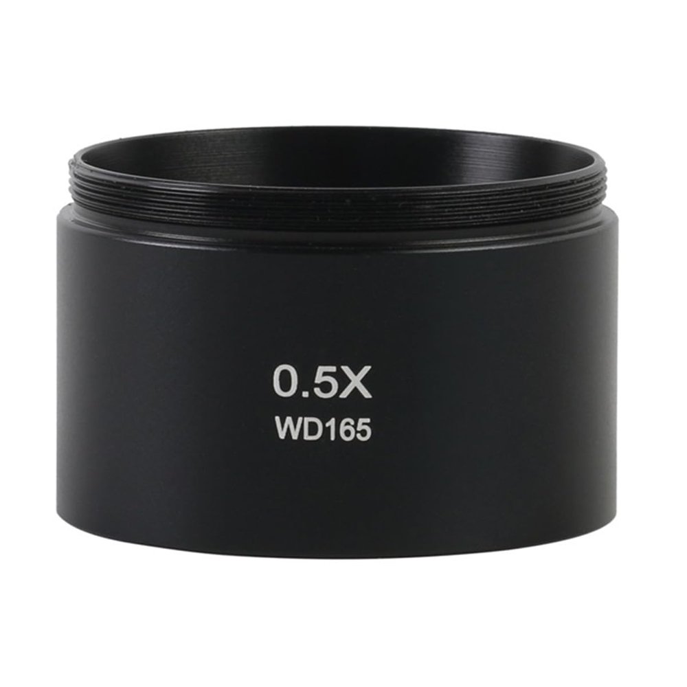 Microscope Observation 0.3X 0.5X 0.7X 0.75X 1X 1.5X 2.0X Barlow Lens Thread M48mm for Stereo Binocular Trinocular Microscope(0.5X 2X)