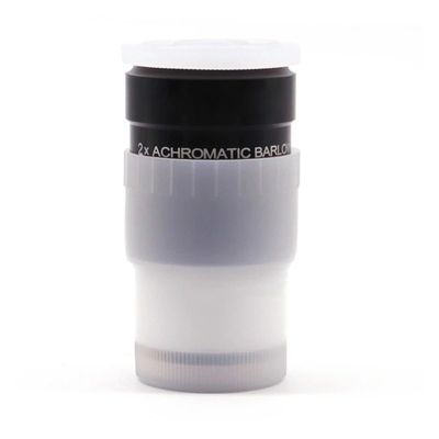 1.25" 2X 3X Barlow Lens Eyepiece Multi-Coated Elements Achromatic Professional Astronomical Telescope(2X)