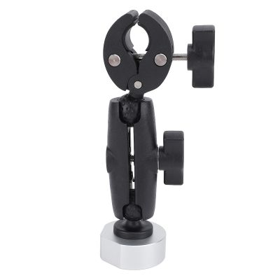 Rectangular Satellite Roof Rack Mount, Aluminum Alloy Clamp for Round Tube, Adjust Angle, Compact Design, Easy Install, for RV Ladder