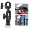 Rectangular Satellite Roof Rack Mount, Aluminum Alloy Clamp for Round Tube, Adjust Angle, Compact Design, Easy Install, for RV Ladder view 3