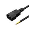 10PACK C14 Power Cord Pigtail 14AWG Open Wiring End Heavy Duty Replacement Power Supply Cord Cable, Plug Power Cable 10Amps Extension Cable for Industrial & Commercial view 1